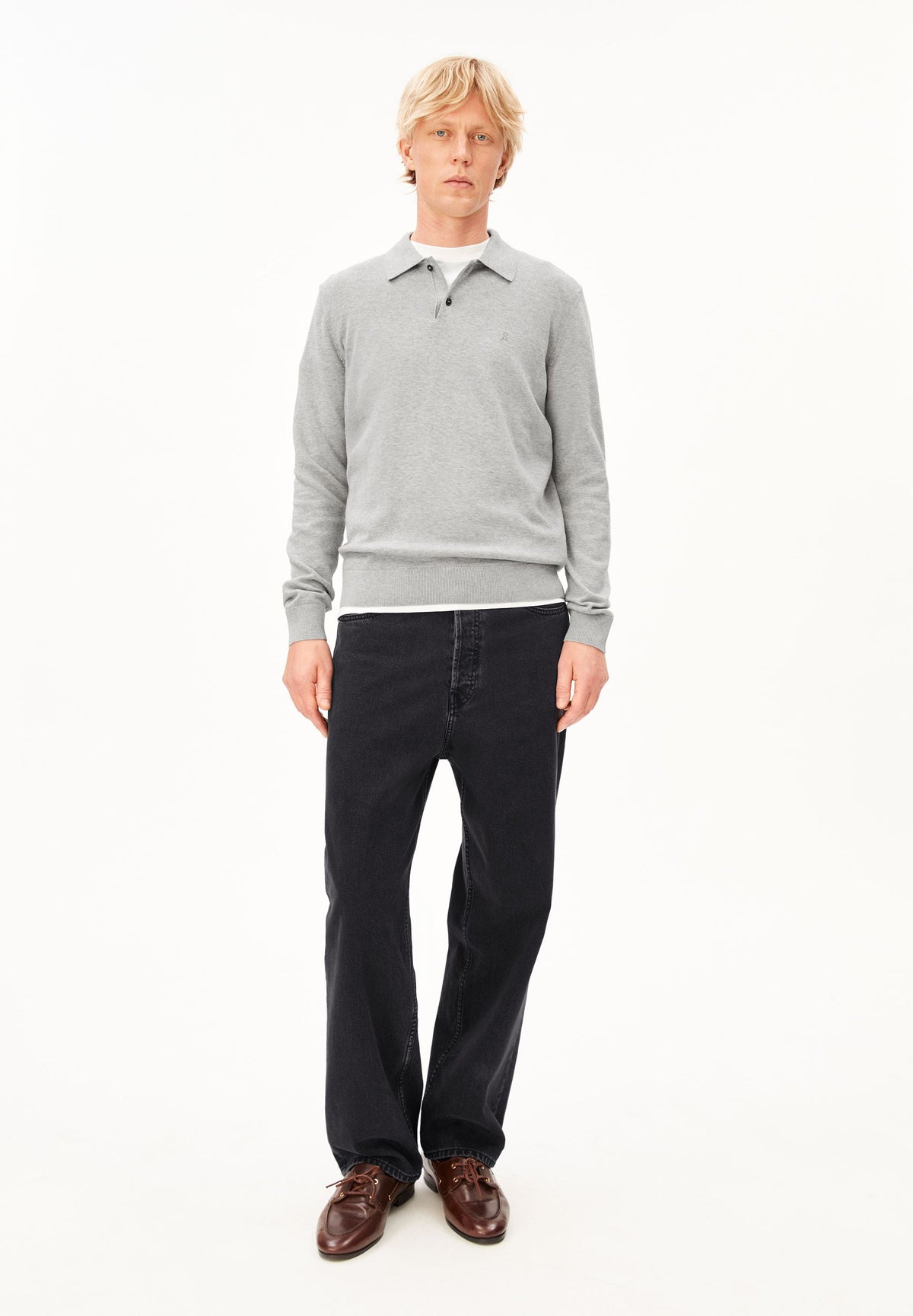 Longsleeve Knit Poloshirt